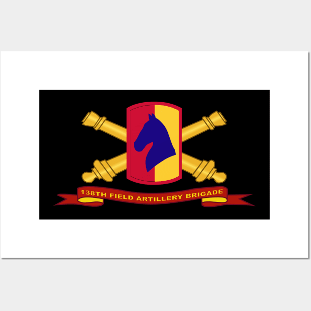 138th Field Artillery w Br - Ribbon Wall Art by twix123844